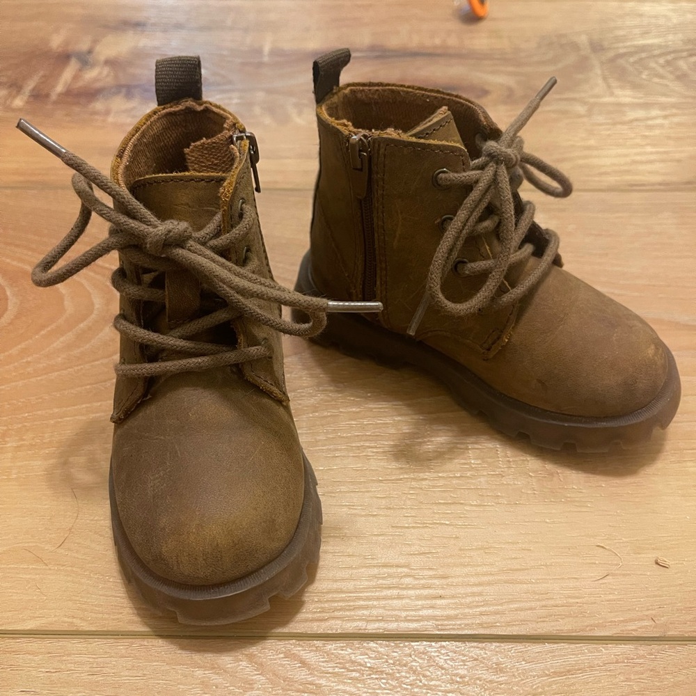 Zara Brown Toddler Boots
